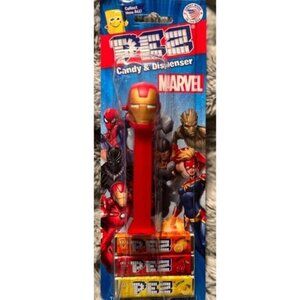 💖3/$15💖 PEZ Candy Dispenser Marvel Iron Man On Blister Card